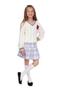 НОСКИ ДЛЯ ДЕВОЧЕК, БЕЛЫЕ С УЗОРАМИ