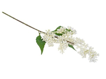 SZTUCZNE GAŁĄZKA Z KULKAMI BIAŁYMI OZDOBNA PIK LIŚCIE DO BUKIETÓW STROIKÓW