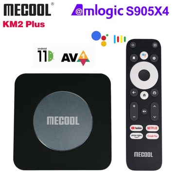 ТВ-приставка Mecool KM2 Plus 4K с ТВ-приставкой Amlogic S905X4