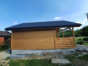 Деревянный садовый летний домик, 25 м2