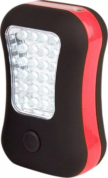 Lampka turystyczna latarka LED robocza z haczykiem na magnes ABBEY 2w1