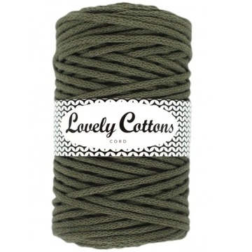 Sznurek bawełniany Lovely Cotton 5mm Oliwka ciemna