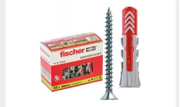 Kołki fischer DUOPOWER 6x30wkręty INOX TORX 100szt