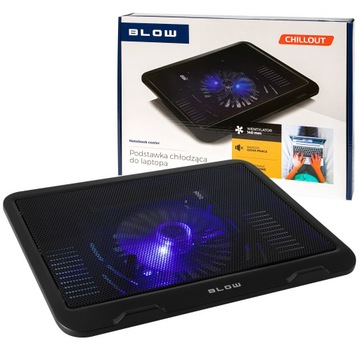 PODSTAWKA PODKŁADKA CHŁODZĄCA POD LAPTOPA LED USB STABILNA SOLIDNA CICHA