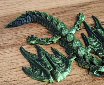 Keyspinner Keyrambit+DRAGON TikTok Key-В подарок! ЗЕЛЕНЫЙ -3D печать