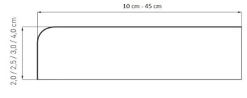 Подоконник ЛАМИНИРОВАННЫЙ МДФ, цвет WINCHESTER, толщина. 3 см