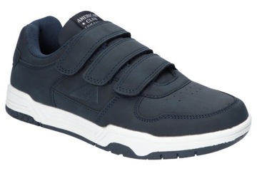 AMERICAN AA38 ADIDASY BUTY Z WKŁADKĄ MEMORY FOAM, PÓŁBUTY NA RZEPY NAVY 36