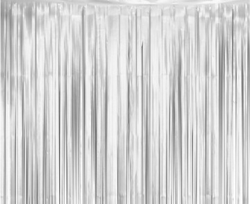 Kurtyna Dekoracyjna Matowa Srebrna 100 x 200cm