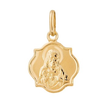 Medalik złoty pr. 585 Matka Boska Szkaplerzna