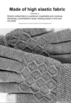 Winter Knitted Work Gloves Winter Bike Gloves Touch Screen Gloves for