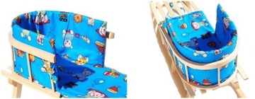 ДЕРЕВЯННЫЕ САНКИ со спинкой + МАТРАС + БЕСПЛАТНО