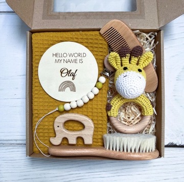 Zestaw Prezentowy dla Noworodka Idealny na Narodziny Baby Shower i Chrzest