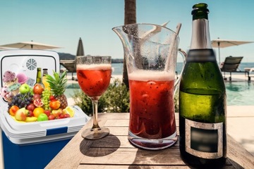 МОЩНЫЙ БЕСШУМНЫЙ ТУРИСТИЧЕСКИЙ ПОРТАТИВНЫЙ АВТОМОБИЛЬНЫЙ ХОЛОДИЛЬНИК 12В 230В КОМПЛЕКТ 32Л