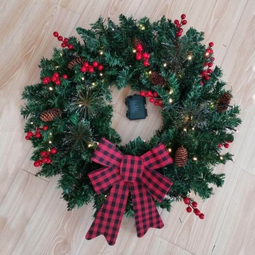 Рождественское украшение двери