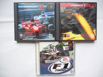 3 Gry Formula 1 '97 F1 2000 PSX PS1 PSOne PS2 NTSC-J