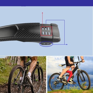 Комплект крыльев MTB с кабельными стяжками, 2 шт.