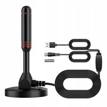 Cyfrowa antena Hdtv -Zawiera podstawę magnetyczną