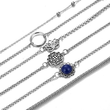 IPARAM Женский винтажный набор многослойных браслетов Art