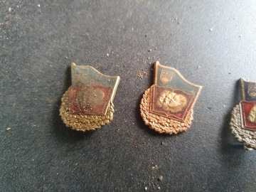 ПИН-ЗНАЧОК Знак ВЛКСМ ГДР. Маркс, Энгельс, Ленин