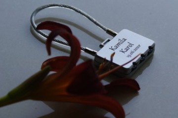 Замок LOVE для моста, для CYFR, гравировка
