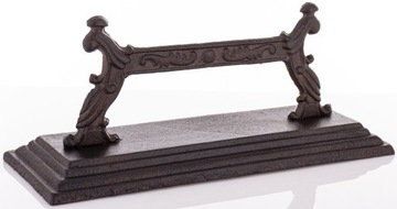 Żeliwny dekoracyjny brązowy skrobak czyszczarka do butów