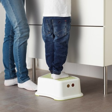 IKEA FORSIKTIG PODIUM DZIECIĘCE BIAŁY/ZIELONY FV
