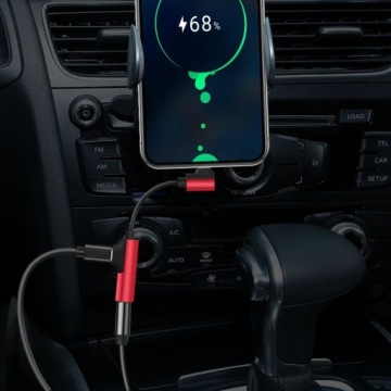 АДАПТЕР USB-C + РАЗЪЕМ 3.5 ДЛЯ ЗАРЯДКИ + AUX НАУШНИКИ