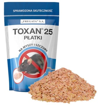 TRUTKA TRUCIZNA PREPARAT PŁATKI NA MYSZY SZCZURY GRYZONIE TOXAN 150G