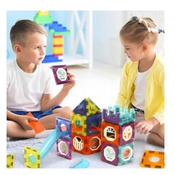 БОЛЬШИЕ МАГНИТНЫЕ КОНСТРУКЦИИ БЛОКИ СВЕТЯЩАЯСЯ ШАРОВАЯ ДОРОЖКА 75 ЭЛЕМЕНТОВ.