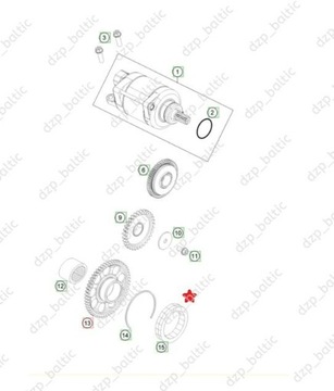 ОДНОСТОРОННИЙ ПОДШИПНИК HUSQVARNA FC 250 2014-2021 гг.
