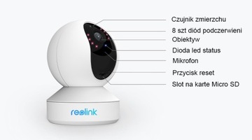 REOLINK E1 ЗУМ WIFI КАМЕРА 5 Мпикс
