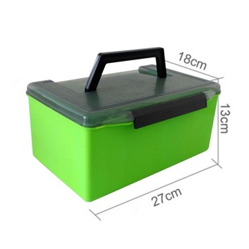Pudełko na przynęty Pudełko do przechowywania sprzętu na przynęty Wędkarstwo słodkowodne, morskie, zielone