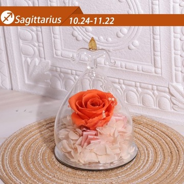 ВЕЧНЫЙ ЦВЕТОК РОЗА В СТЕКЛЕ ПОДАРОК ​​ДЛЯ СТРЕЛЕЦА СТЕКЛЯННАЯ ФИГУРКА