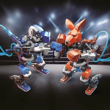 Набор гидравлических роботов-боксеров 2в1