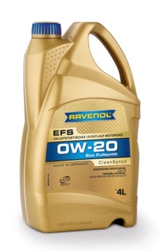 OLEJ SYNTETYCZNY RAVENOL EFS 0W20 4L