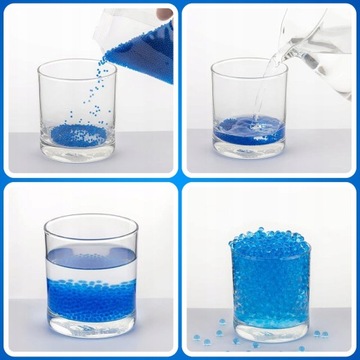 10 000x ŻELOWE KULKI NIEBIESKIE DO NAWADNIANIA PODLEWANIA KWIATKOW ROSLIN