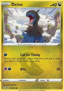 Pokemon TCG Deino (EVS 113)