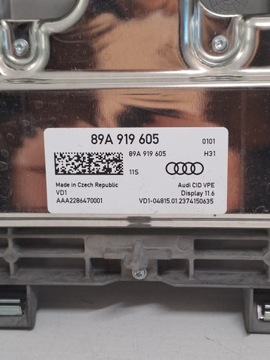 AUDI Q4 E-TRON OBRAZOVKA DISPLEJ PANEL 89A919605