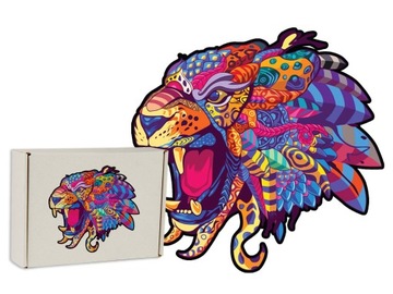 Puzzle Drewniane dla dorosłych Prezent Tygrys2 XXL
