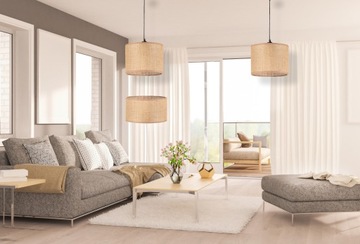 абажур для подвесного, стоячего, настенного светильника, джутовый бохо, E27/E14 LED