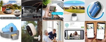 Солнечная камера для уличной безопасности Wi-Fi, 3 МП
