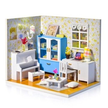 LITTLE STORY Składany Drewniany Model Puzzle 3D