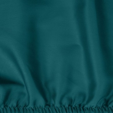 Простынь сатиновая приталенная 100х200 БИРЮЗА
