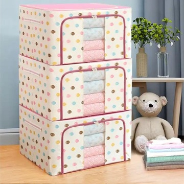 Чехол для постельного белья, одежды, одеял с каркасом, контейнер 60Х42Х40 100л