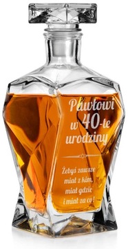 KARAFKA Z GRAWEREM prezent PODZIĘKOWANIE urodziny