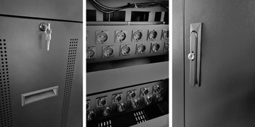 СТАЛЬНАЯ ТЕЛЕЖКА DELL ДЛЯ ЗАРЯДКИ 24 НОУТБУКОВ