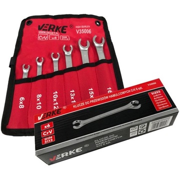 КАБЕЛЬНЫЕ КЛЮЧИ. ТОРМОЗ. 6 ШТ АТЛАСНЫЙ ПОКРЫТИЕ VERKE V35006