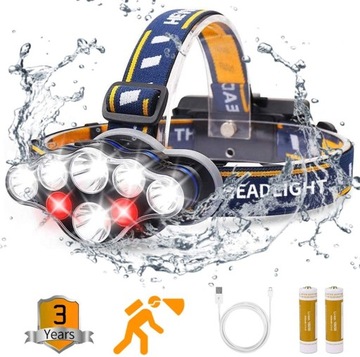 Мощная ФАРА 8 СВЕТОДИОДНЫХ ФАР Аккумулятор T6 Q5 COB ячейки