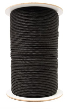 LINA LINKA POLIPROPYLENOWA CZARNA PLECIONA 5mm 50M