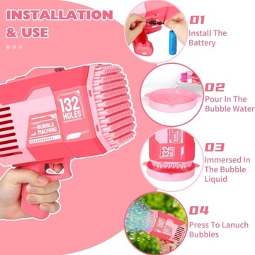 МЕГА ПИСТОЛЕТ ДЛЯ ПУЗЫРЬКОВ, ПУСКАТЕЛЬ ДЛЯ МЫЛЬНЫХ ПУЗЫРЕЙ, СВЕТЯЩАЯСЯ МАШИНА